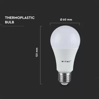 Bec LED 9.5W E27 A60 plastic 160 lm/w alb natural Evolution