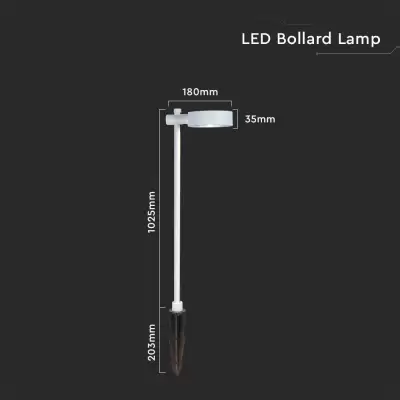 Lampa LED gradina 2in1 7W alb 4000K IP65