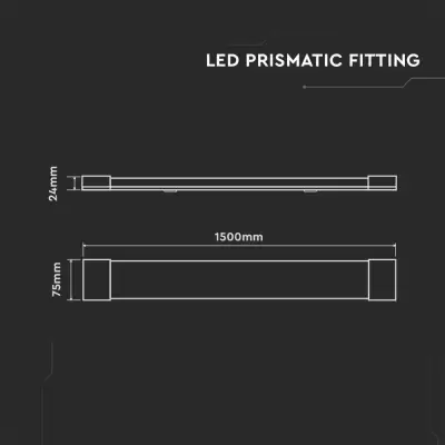 Lampa LED 50W 150cm Alb rece