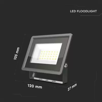 Proiector LED F-Series 20W corp negru Alb cald