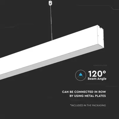 Lampa LED liniara suspendata chip Samsung 40W corp alb 1200 Alb rece