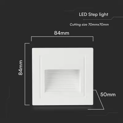 Spot LED 5W de treapta corp alb 3000K