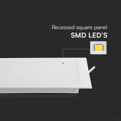 Spot LED incastrat 3W - patrat 3000K