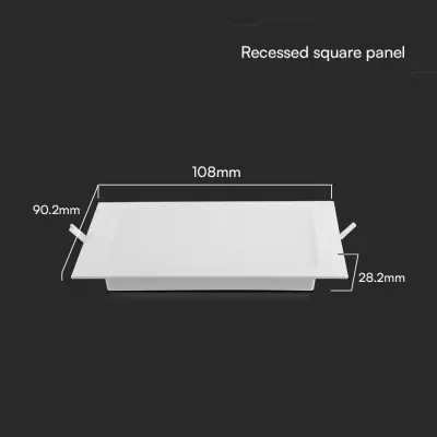 Spot LED chip Samsung incastrat 3W - patrat 4000K