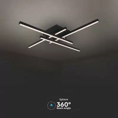 Plafoniera LED designer 38W neagra dimabila 4000K