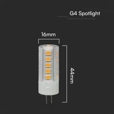 Bec spot LED chip Samsung 3.2W G4 Plastic Alb natural 