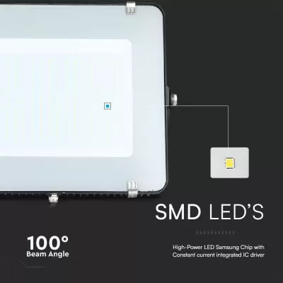 Proiector LED chip Samsung 200W corp negru Alb rece