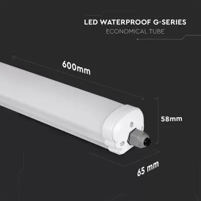 Lampa LED impermeabil Seria G-Economic 600mm 18W alb rece