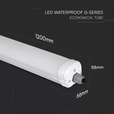 Lampa LED impermeabil Seria G-Economic 1200mm 36W 120lm/ W alb natural