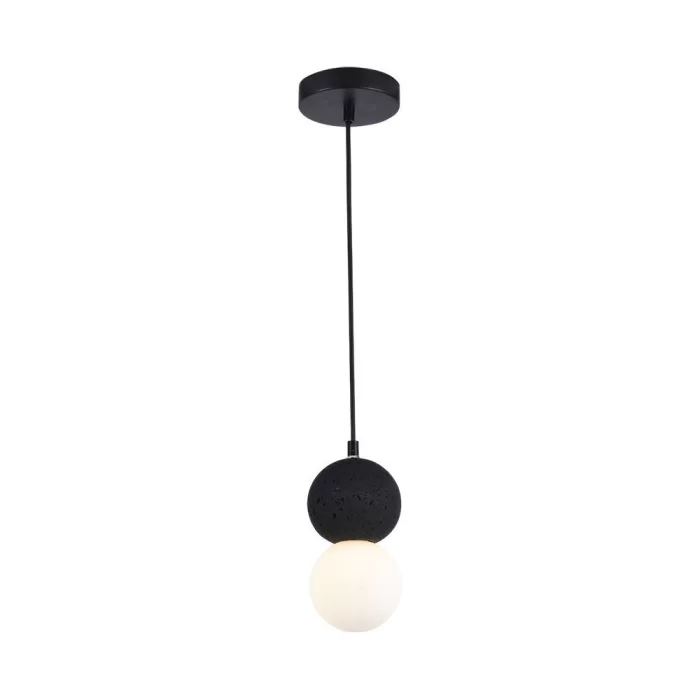 Pendant LED designer alb-negru G9