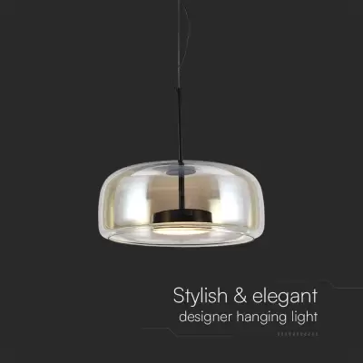 Pendant LED designer 6W  metal+sticla D350*H170 3000K