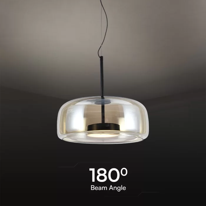 Pendant LED designer 6W  metal+sticla D350*H170 3000K