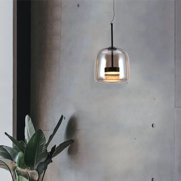 Pendant LED designer 6W  metal+sticla D250*H240 3000K