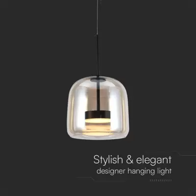 Pendant LED designer 6W  metal+sticla D250*H240 3000K