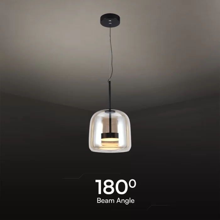 Pendant LED designer 6W  metal+sticla D250*H240 3000K