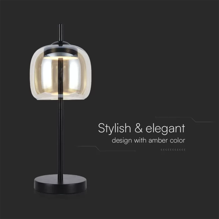 Lampa de masa designer metal+sticla 3000K