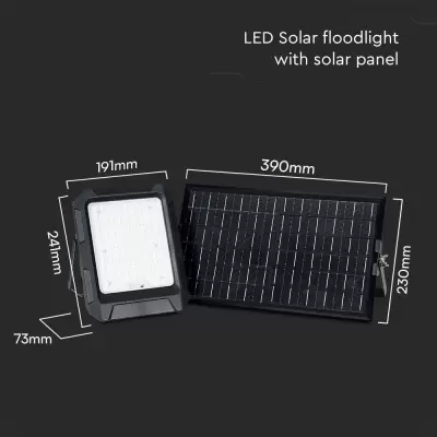 Proiector 15W LED Solar 4000K baterie 3.7V 12Ah telecomanda