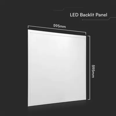 Panou LED Flicker Free 36W 595x595mm IP65 6400K set 6 buc 