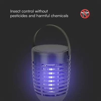 Lampa solara reincarcabila anti tantari, anti muste, anti insecte