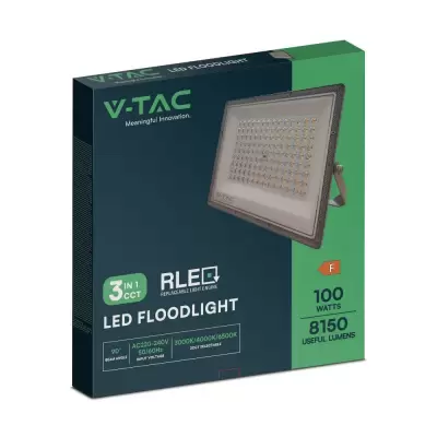 Proiector LED 100W CCT 3in1 corp gri