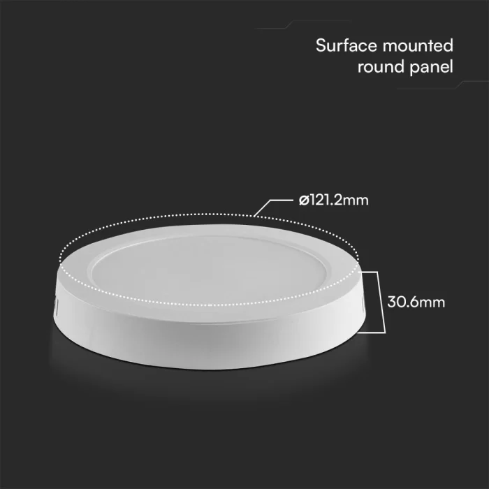 Spot LED chip Samsung aplicat  6W rotund 3000K